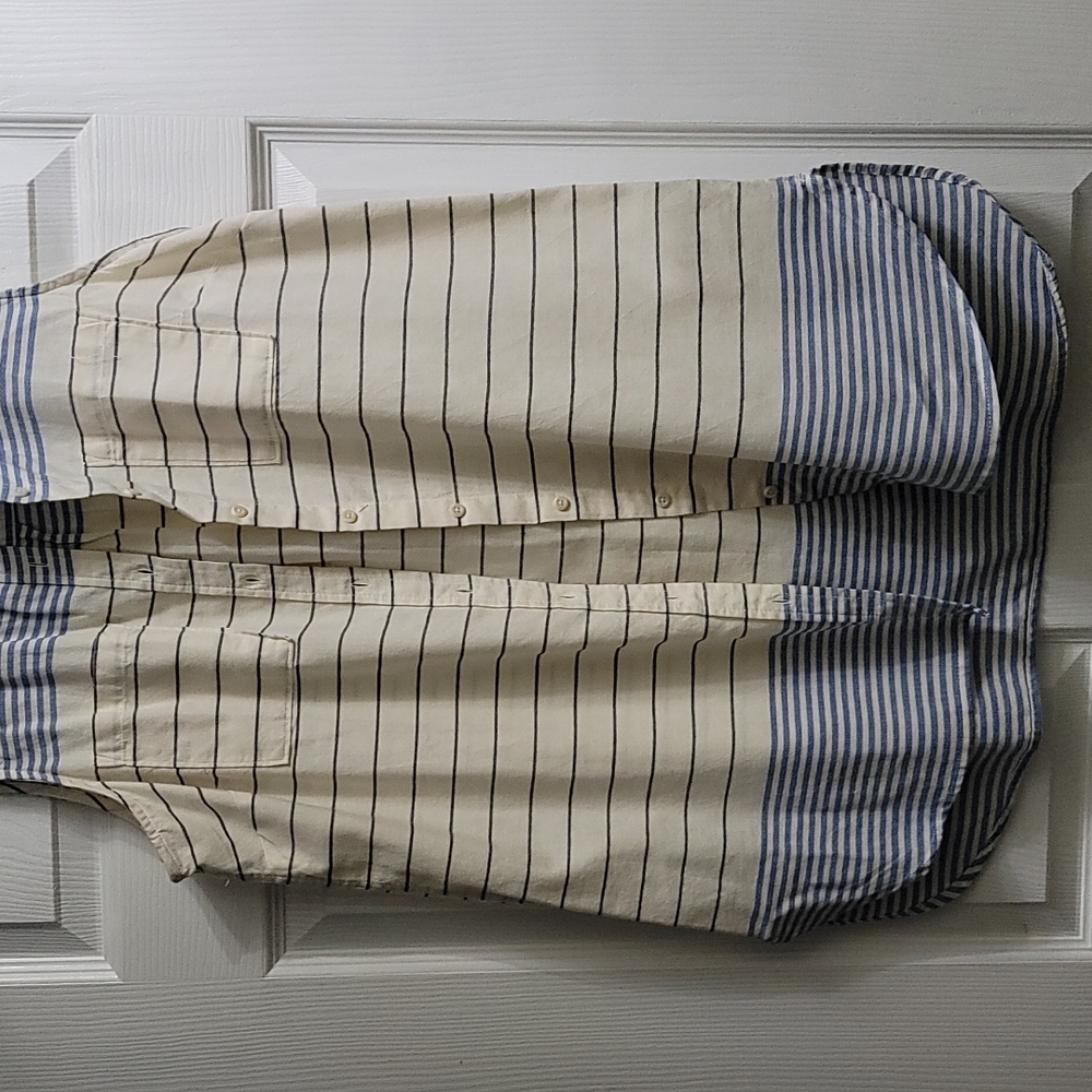 Ladies striped tunic blouse
